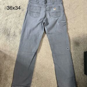 Carhartt Gray Relaxed Fit Pants